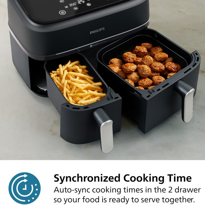 Philips 3000 Series (Dual Basket) 9.5 Qt Air Fryer & Reviews | Wayfair